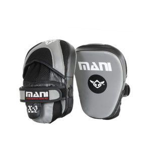 Gray & Black Pre Curved Leather Puch Focus Pads