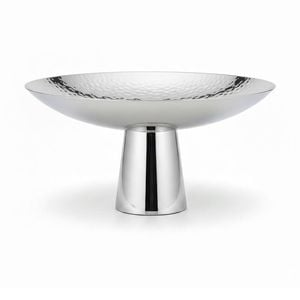 SS Collective Silver Double Wall Decorative Pedestal Stand 36x19.5cm
