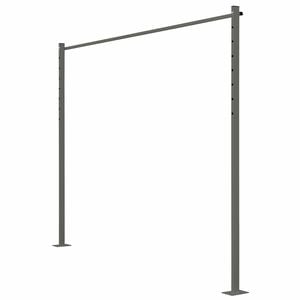 Austral 2.4m Surfmist Fold Down Clothesline Accessory Ground Mount Kit - Woodland Grey