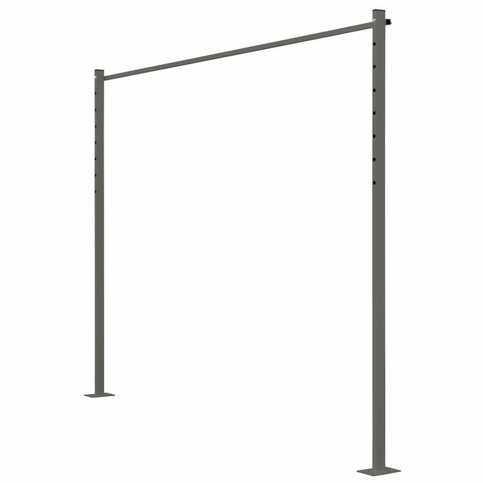 Austral 2.4m Surfmist Fold Down Clothesline Accessory Ground Mount Kit - Woodland Grey