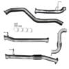 Ignite Exhausts Turbo Back For Isuzu D-max 3l 3" Cat & Straight Pipe Raw Aluminised Steel
