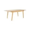 Cusco 150cm - 190cm Extendable Dining Table Scandinavian Style Solid Rubberwood
