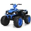 Costway 12v Kids Ride On Car Electric Atv Toy High/low Speed Control Blue