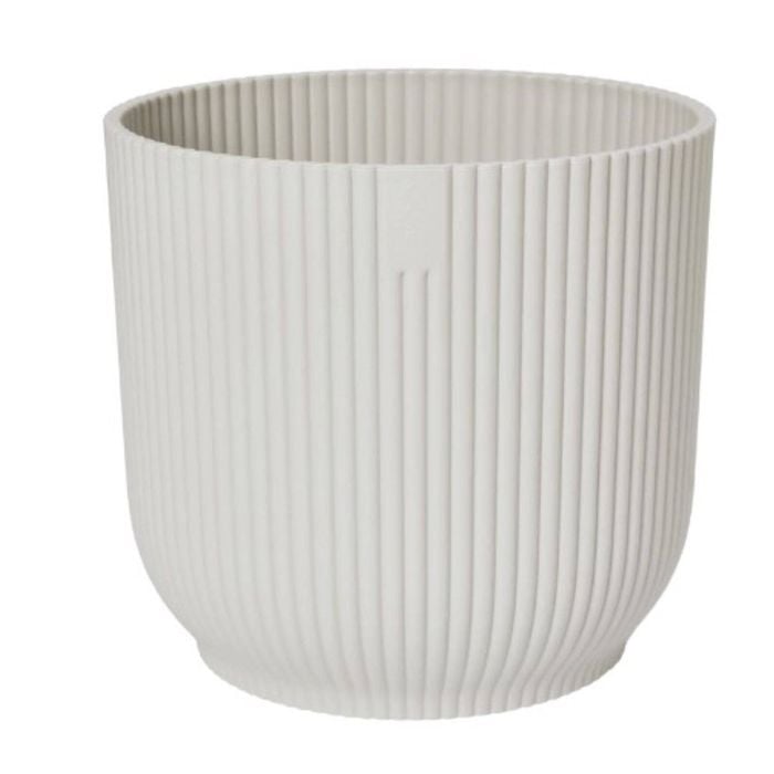 Elho 16cm Linen White Vibes Indoor Plant Pot