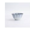 Tokyo Design Rice Bowl Porcelain Blue Tokusa Stripe Microwave Dishwasher 12x6cm