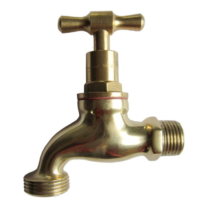 Kinetic 20mm Polished Brass Garden Tap