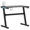 vidaXL Gaming Desk with Z Shape Legs Standing Office Computer Table Black LED