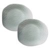 2PK Ecology Lightweight Glaze Porcelain Oyster Serving Bowl 30x28cm Meadow