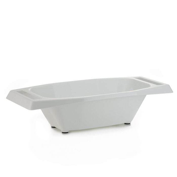 Borner Slice & Serve Bowl Holder For Mandolin Slicer | White