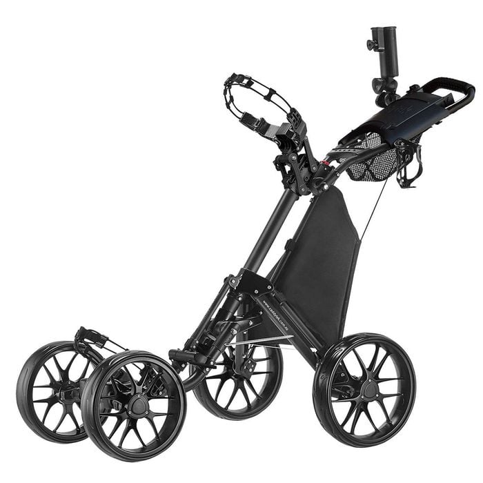 CaddyTek CaddyCruiser ONE Pro 4-Wheel Golf Buggy - Black
