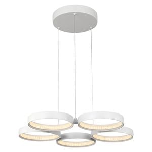 Cougar Lighting Olympus LED Pendant Light White 5lt