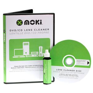 Moki DVD/CD/Laptop Lens Head Cleaner Kit with Brush Disc/Fluid