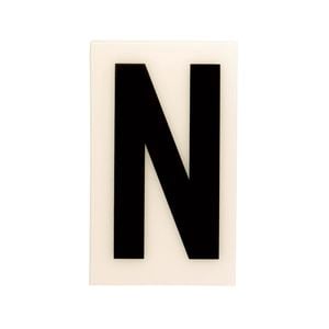 Sandleford 85 x 55mm N Black and White Self Adhesive Letter