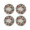 Apples Round Coaster Set 4
