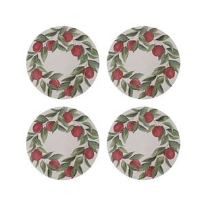 Apples Round Coaster Set 4