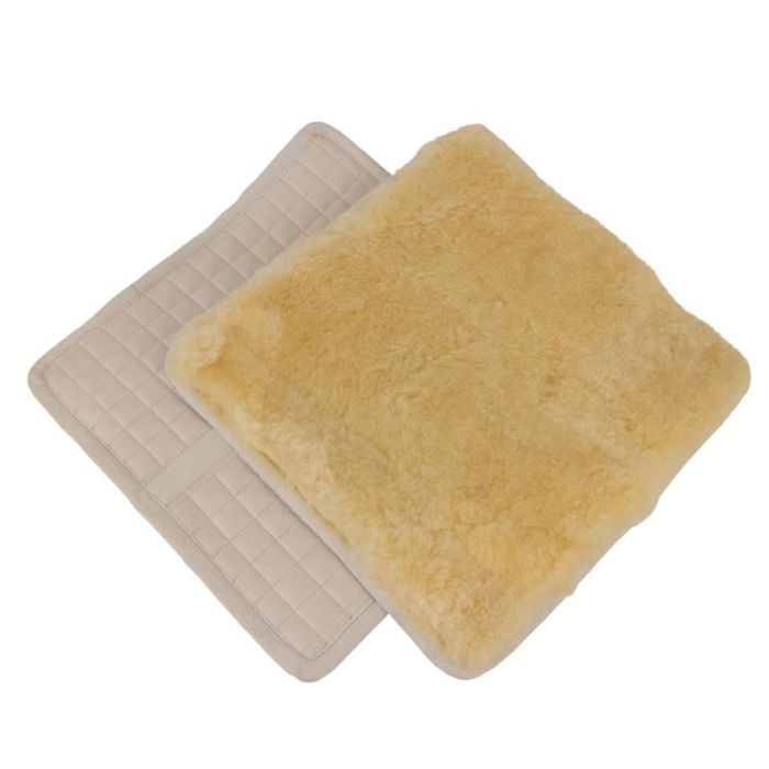 Naturally Sheepskins 40x40cm Natural + White Padded Sheepskin Seat Pad