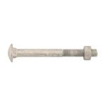 Zenith M8 x 140mm Galvanised Coach Head Bolt And Nut