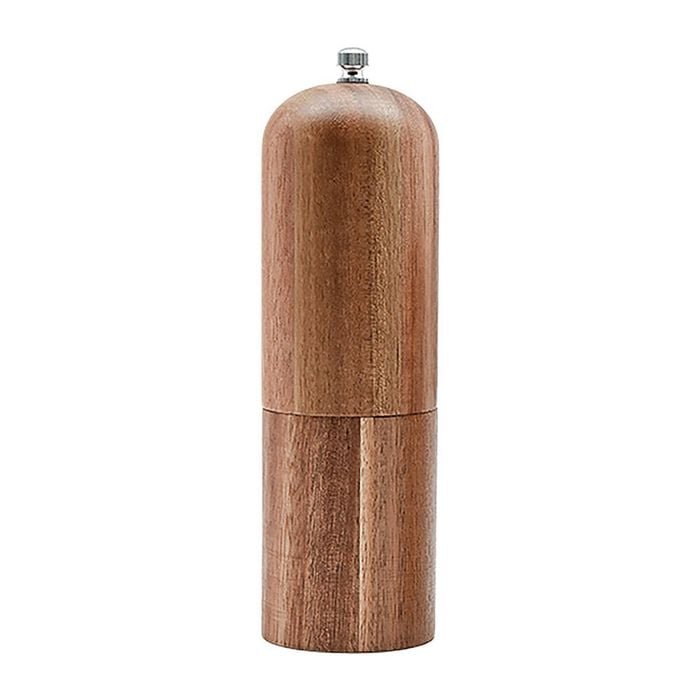 Essen Acacia Wood Spice Grinder 6x18 Pepper Mill Durable Kitchenware Brown