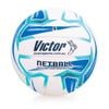 Victor Sports Pro Netball Size 4 Synthetic Rubber Ball White/Blue