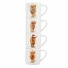 Ashdene Coo Christmas - Stackable Mugs (Pack of 4)