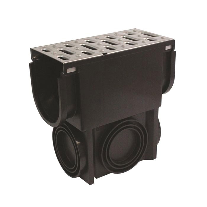 Everhard EasyDRAIN Pressed Stainless Steel Grate And Slim Pit