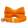 Anypet Small Cat Collar Orange Bow with Bell and Durable Safety Buckle