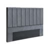 Artiss Bed Head Headboard King Velvet - VELA Grey