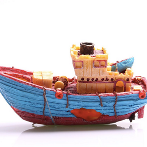 Aqua One Magnetic Glass Tug Boat Ornament (36874)