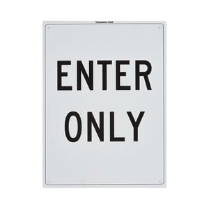 Sandleford 300 x 225mm Enter Only Plastic Sign