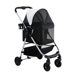 I.pet Pet Stroller Pram Dog Cat Carrier Cage Large Travel Pushchair Foldable 4 Wheels