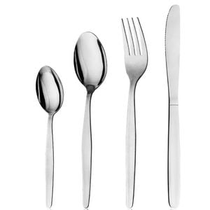 Trenton Oslo 24 Piece Cutlery Dining Set Stainless Steel 24pc Knife Fork Spoon Cafe