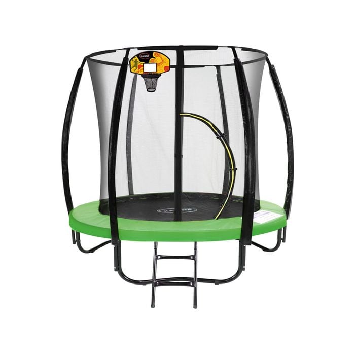 Kahuna Classic 6ft Trampoline With Basketball Set - Green