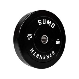 Sumo Strength 25kg Black Rubber Bumper Plate (single)