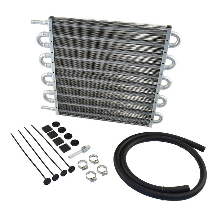 Calflow Transmission Oil Cooler Kit, Tube & Fin, 15.5" x 12.5" x 0.75"
