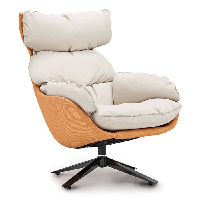 Eureka Todd Swivel Armchair with High Back Lounge Chair