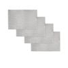 Choice Set of 4 PVC Table Placemats Spring Buds Silver