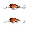 2x 13 Fishing 50mm Gordito Crankbait Fishing Lures - Fire and Ice Craw