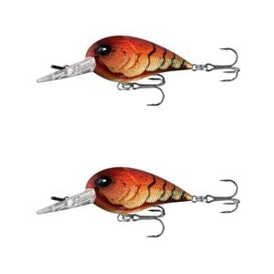 2x 13 Fishing 50mm Gordito Crankbait Fishing Lures - Fire and Ice Craw