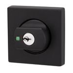 Lockwood Matt Black Double Cylinder Square Deadbolt 