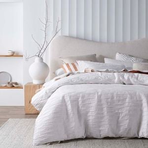 Malvern White Cotton Quilt Cover Set