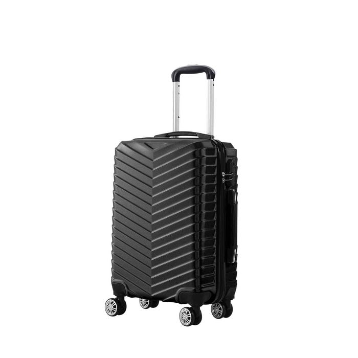 Slimbridge 20" ABS Carry On Luggage Black