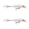 2x Rapala 4cm X Rap Jerkbait/Slashbait Hard Body Fishing Lures - Glass Ghost