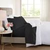 Dreamfields King Single Black Color 2000TC Cooling Bamboo Sheet Set