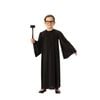 Kids Judge Halloween Costume Long Black Robe for Court Career Dress Up, Small