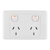Deta White Horizontal Double Powerpoint - Single Pack