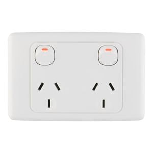 Deta White Horizontal Double Powerpoint - Single Pack