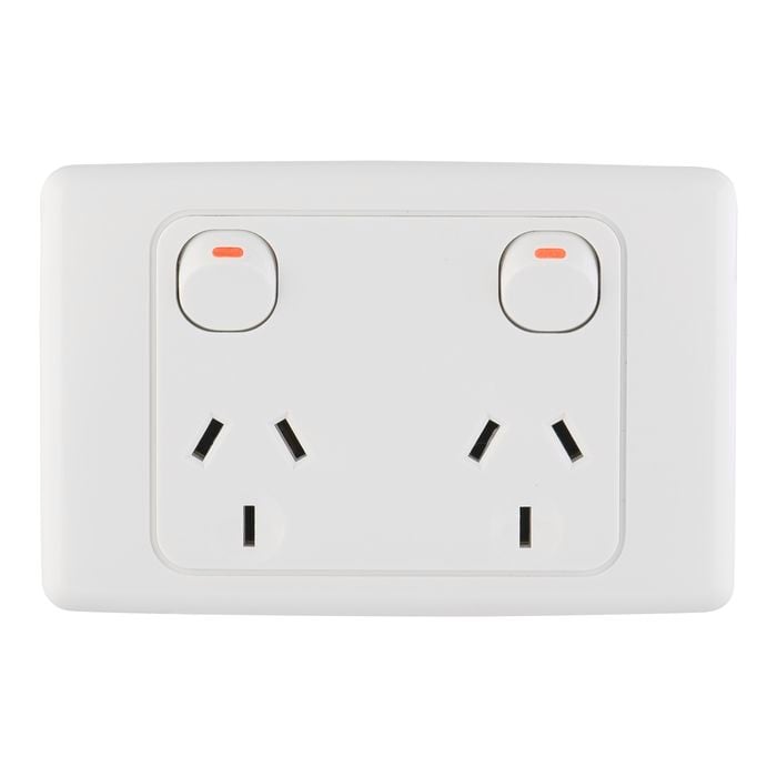 Deta White Horizontal Double Powerpoint - Single Pack