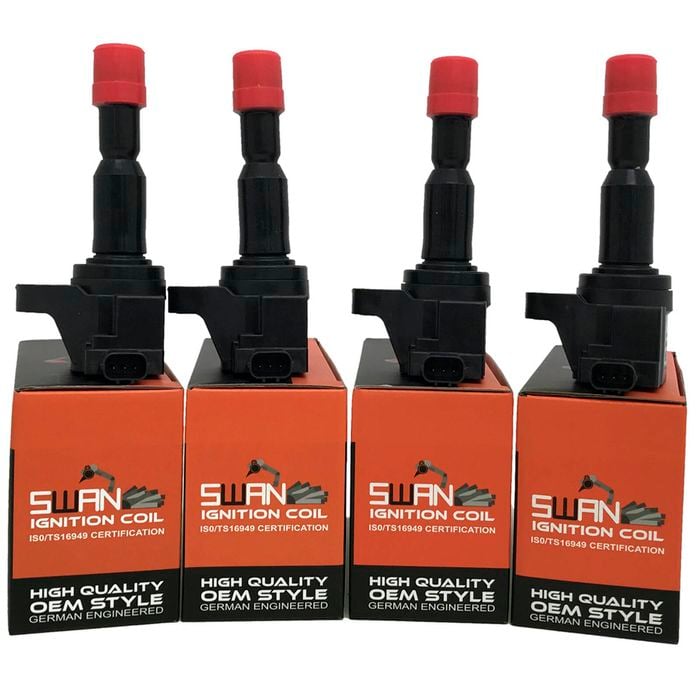 4-Pack SWAN Ignition Coil for Honda Jazz GD (1.5L)