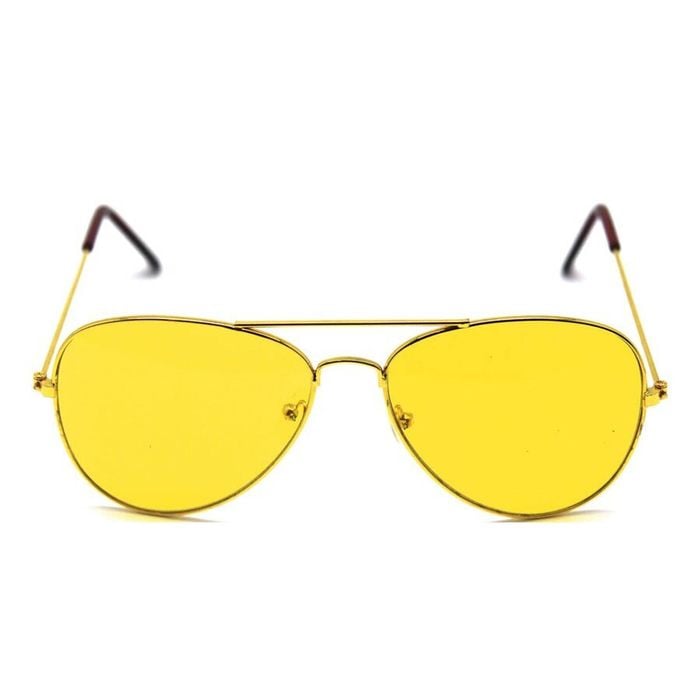Yellow Aviator Party Glasses – Fun Novelty Accessory Australia Day Green/Gold