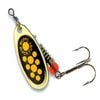 Mepps Lures Black Fury Gold Yellow Dots Size 3 - 6.5g